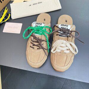 ✨✨Women's sneakers Miu Miu X New Balance 530 beige suede